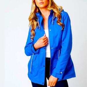 RALPH LAUREN MARINE SUPPLY CO.
Rain Windbreaker Hooded Blue Jacket, blue